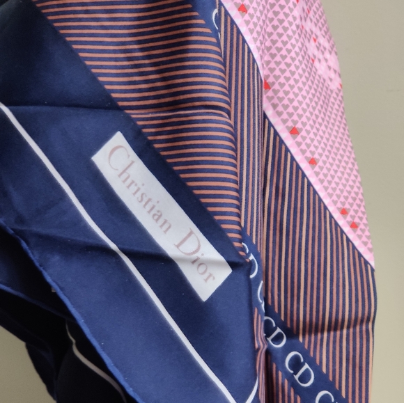 Vintage Dior Monogram Silk Scarf - Picture 12 of 16